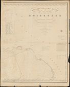 Hydrografische kaart van het noordelijk deel van de Zuiderzee in twee delen. In kaart gebracht door luitenant-ter-zee A. van Rhijn in opdracht van vice-admiraal en minister van Marine J.C. Rijk. Schaal 1:50.000, 1846.