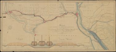 Plantekening van het Zederikkanaal. Het Zederikkanaal was de voorloper van het tegenwoordige Merwedekanaal en verbond de Lek bij Vianen met de Boven Merwede bij Gorinchem. Het kanaal bood de Amsterdamse Rijnvaart bij laagwater de mogelijkheid om de bestaande ondiepten op de Lek en de Neder-Rijn te vermijden en via de Waal te varen, die meer vaardiepte bood. Daarnaast vormde het kanaal een nieuwe vaarverbinding tussen het noordelijke en het zuidelijke deel van het nieuwe Nederlands-Belgische koninkrijk. Het kanaal werd ontworpen door inspecteur-generaal van waterstaat Jan Blanken Jansz en werd in 1824 en 1825 aangelegd. In 1824 waren bij de kanaalbouw 3300 mensen en 94 paarden werkzaam.